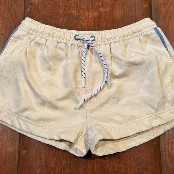AussieBum Zoom Cream Camo Swim Trunks - Picture 1 of 4